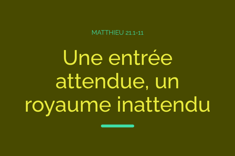 Une entrée attendue, un royaume inattendu