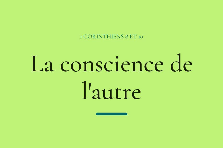 La conscience de l'autre